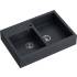__WYSYŁKA 48H*__ | Zlew farmerski QUADRON BILL 120 BLACK DIAMOND (czarny metalik) (HCQB9062U8_BS)