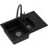__WYSYŁKA 48H*__ | Zlew QUADRON PETER 156 BLACK DOTTED (czarny nakrapiany) (HCQP57850CZK)