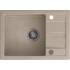 **__WYSYŁKA 24H__** Zestaw QUADRON zlew READY-SMART beżowy + bateria MAGGIE beżowy + dozownik KEIRA inox