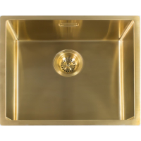 __WYSYŁKA 24H*__ | Zlew REGINOX MIAMI 50X40 stal PVD GOLD (złoty szczotkowany) (R30745)