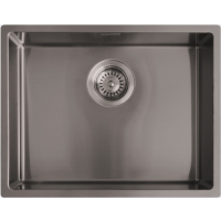 Zlew REGINOX MIAMI 50X40 stal PVD GUN METAL (grafit szczotkowany) (R30721)