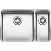 Zlew REGINOX OHIO 40X40 + 18X40 stal INOX MAT (R17593)