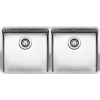 Zlew REGINOX OHIO 40X40 + 40X40 stal INOX MAT (R16596)