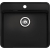 Zlew REGINOX OHIO 50X40 TAPWING stal JET BLACK (czarny mat) (R32695)
