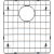 Ruszt dolny REGINOX do zlewu MIAMI 40x40 GUN METAL (grafit szczotkowany) (R30639)