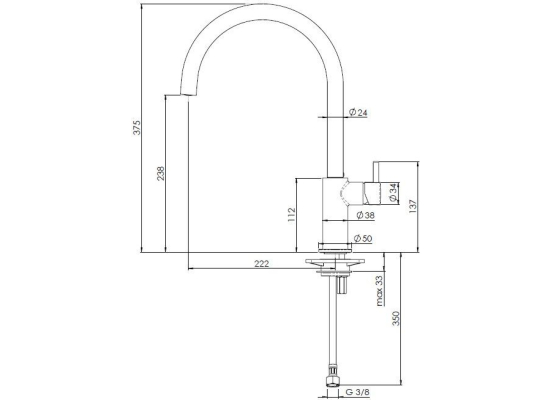 Bateria REGINOX LEVISA chrom (R31629)