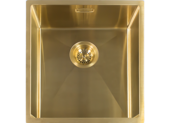 __WYSYŁKA 24H*__ | Zlew REGINOX MIAMI 40X40 stal PVD GOLD (złoty szczotkowany) (R30714)