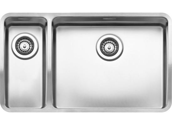 Zlew REGINOX OHIO 18X40 + 50X40 stal INOX MAT (R15704)