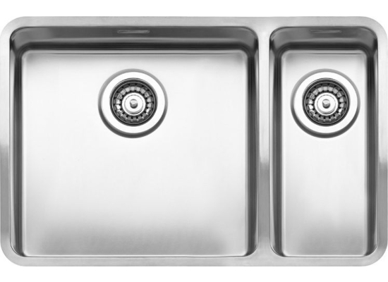 Zlew REGINOX OHIO 40X40 + 18X40 stal INOX MAT (R17593)