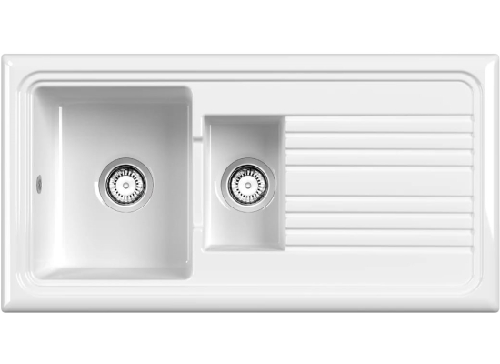 Zlew ceramiczny REGINOX CLASSIC 15 (RL301CW) WHITE (biały połysk) (R23884)