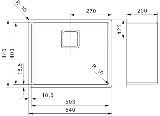 __WYSYŁKA 24H*__ | Zlew REGINOX TEXAS 50X40 stal INOX MAT (R28032)