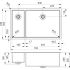 Zlew REGINOX NEW YORK 18X40 + 50X40 stal INOX POLER (R27790)