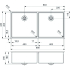 Zlew REGINOX NEW YORK 40X40 + 40X40 stal INOX POLER (R28254)
