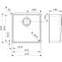 Zlew REGINOX OHIO 40X40 stal INOX MAT (R15957)