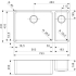 Zlew REGINOX OHIO 50X40 + 18X40 stal INOX MAT (R15711)