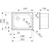 Zlew REGINOX R18 2330 OSK stal INOX POLER (R00380)