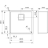 Zlew REGINOX TEXAS 40X40 stal INOX MAT (R28025)