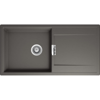 Zlew SCHOCK MONO D-100L-FB SILVERSTONE (na równi z blatem) (Cristadur) | linia STUDIO *** zamów wycięcie otworów GRATIS ***
