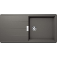 Zlew SCHOCK TIA D-100L SILVERSTONE (Cristadur) + wkładki GRATIS | linia STUDIO *** zamów wycięcie otworów GRATIS ***