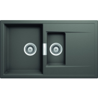 Zlew SCHOCK MONO D-150 SILVERSTONE (Cristadur) *** zamów wycięcie otworów GRATIS ***
