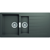 Zlew SCHOCK SIGNUS D-150 SILVERSTONE (Cristadur) *** zamów wycięcie otworów GRATIS ***