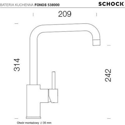 Bateria SCHOCK FONOS 538000 NERO (Cristalite+)