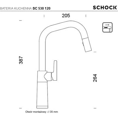 Bateria SCHOCK SC 530120 ROUGE (Cristadur)