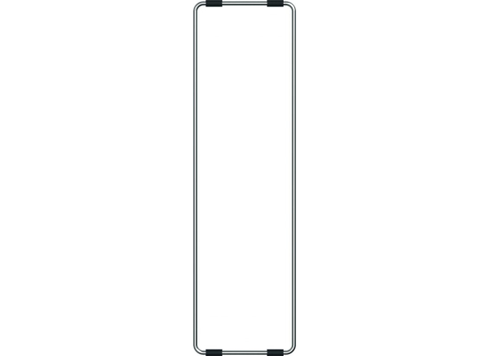 Ramka do wkładek stalowych SCHOCK 629727 GASTRONORM GN 2/8 do TIA (126 x 438 x 5 mm)