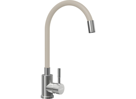 Bateria SCHOCK FLORA 509000 BEŻ + stal szczotkowana INOX