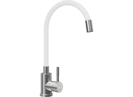 Bateria SCHOCK FLORA 509000 BIAŁY + stal szczotkowana INOX