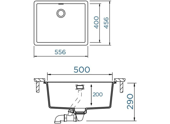 Zlew SCHOCK GREENWICH N-100L MAGMA (Cristadur)