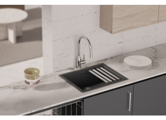 Zlew SCHOCK KIRUNA N-100L DUSK (Cristadur) | linia STUDIO