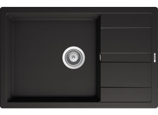 Zlew SCHOCK RONDA D-100XL NERO (Cristalite) *** zamów wycięcie otworów GRATIS ***