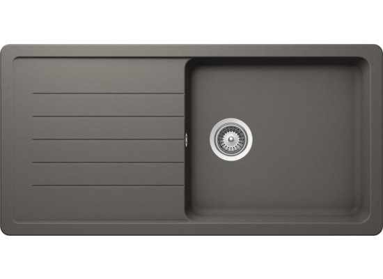 Zlew SCHOCK TOLEDO D-100L SILVERSTONE (Cristadur) *** zamów wycięcie otworów GRATIS ***