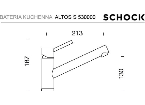 Bateria SCHOCK ALTOS S 530000 EDM stal szczotkowana INOX