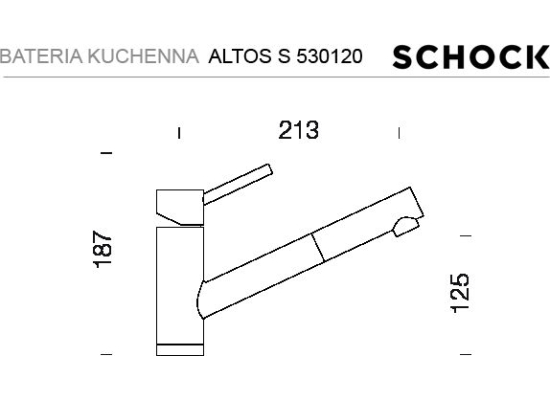 Bateria SCHOCK ALTOS S 530120 EDM stal szczotkowana INOX