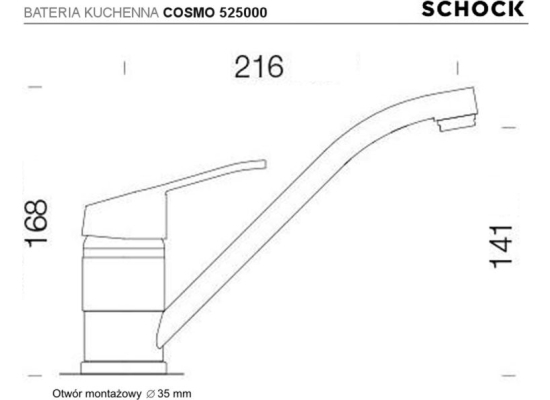 Bateria SCHOCK COSMO 525001 ALPINA (Cristalite)