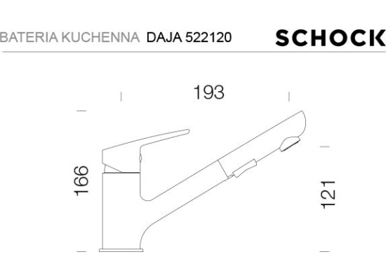 Bateria SCHOCK DAJA 522120 NERO (Cristalite)