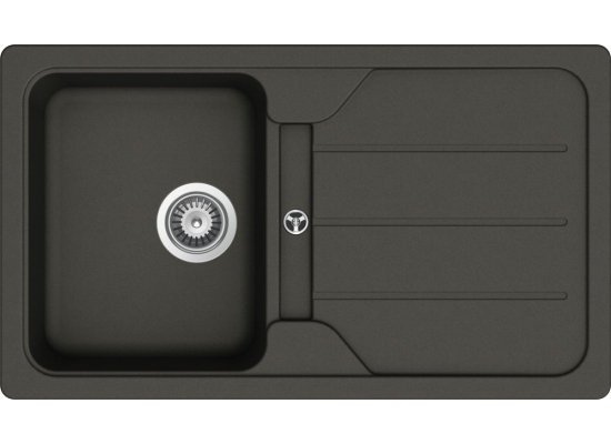Zlew SCHOCK FORMHAUS D-100 ASPHALT (Cristalite) *** zamów wycięcie otworów GRATIS ***