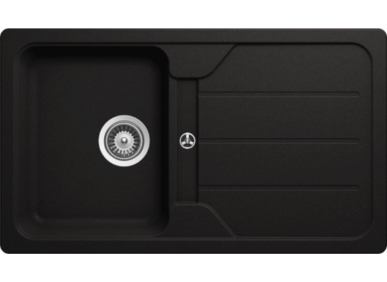 Zlew SCHOCK FORMHAUS D-100 NERO (Cristalite) *** zamów wycięcie otworów GRATIS ***