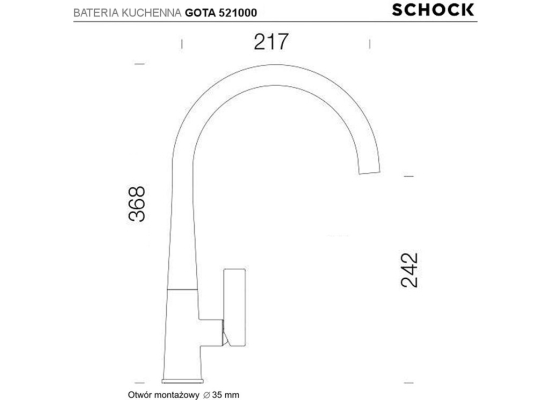 Bateria SCHOCK GOTA 521000 CHR chrom | linia STUDIO