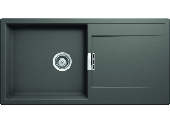 Zlew SCHOCK MONO D-100L SILVERSTONE (Cristadur) | linia STUDIO *** zamów wycięcie otworów GRATIS ***