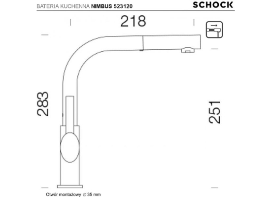 Bateria SCHOCK NIMBUS 523120 MAGMA (Cristadur)