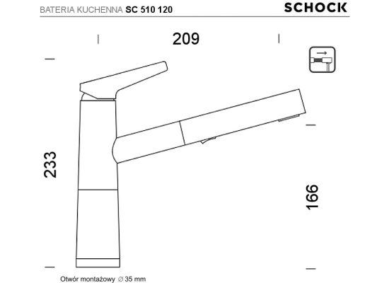 Bateria SCHOCK SC 510120 CROMA (Cristalite)
