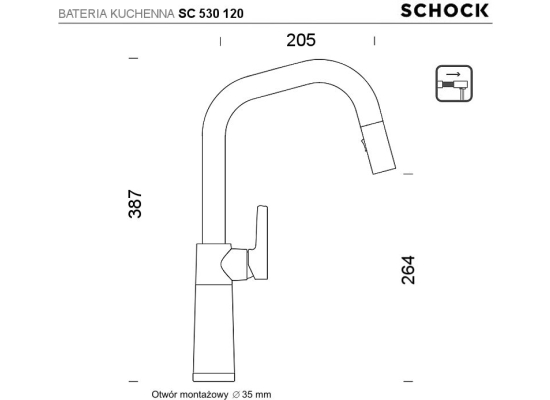 Bateria SCHOCK SC 530120 CROMA (Cristalite)