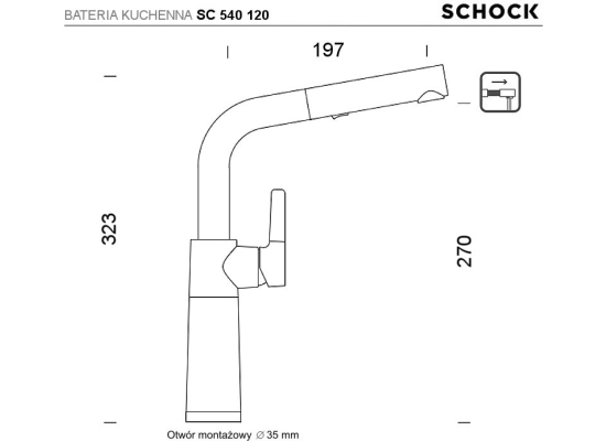 Bateria SCHOCK SC 540120 ONYX (Cristalite)