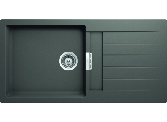 Zlew SCHOCK SIGNUS D-100L SILVERSTONE (Cristadur) *** zamów wycięcie otworów GRATIS ***