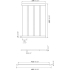 Mata składana SCHOCK 629725EDM inox (480x336mm)
