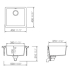 Zlew SCHOCK QUADRO N-100S ONYX (Cristalite)