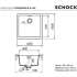 Zlew SCHOCK GREENWICH N-100 SILVERSTONE (Cristadur) | linia STUDIO